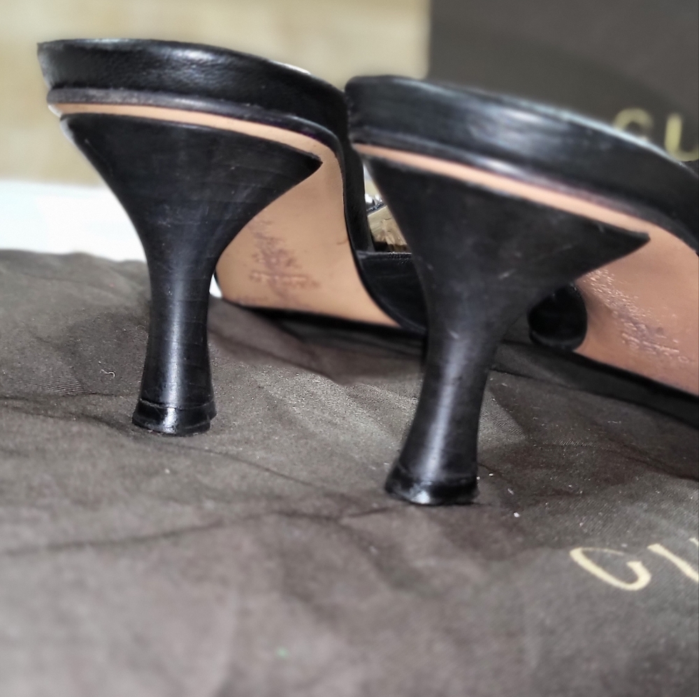 Gucci Black Leather Heels - Picture 6 of 10